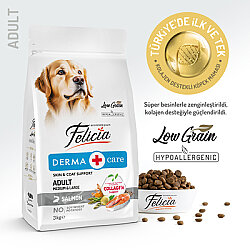 Felicia 3 Kg Kolejenli Somonlu  Az Tahıllı M/large Yetişkin  Köpek Maması 