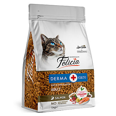 Felicia Somonlu Az Tahıllı Yetişkin  Kedi Maması 1 kg HypoAlergenic - 1