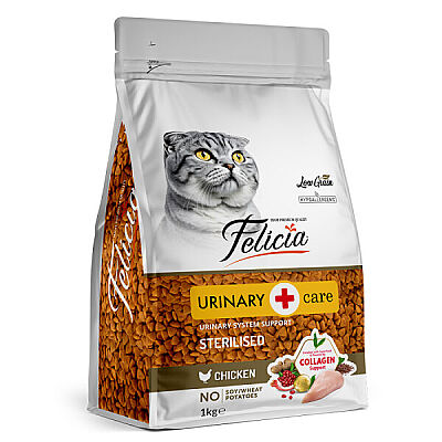 Felicia Tavuklu Az Tahıllı Kısırlaştırılmış  Kedi Maması 1 kg HypoAlergenic - 1