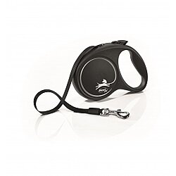 Flexi Black Design 5 m Şerit Tasma M Siyah