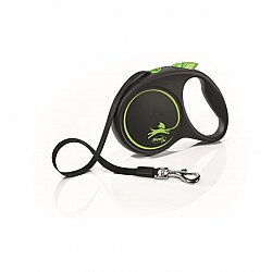 Flexi Black Design 5 m Şerit Tasma M Yeşil