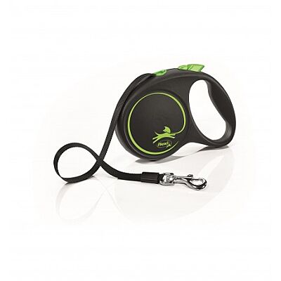 Flexi Black Design 5 m Şerit Tasma M Yeşil - 1