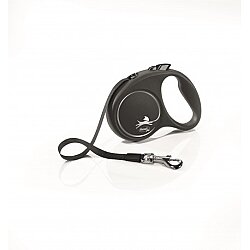Flexi Black Design 5 m Şerit Tasma S Siyah 