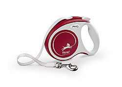 Flexi Comfort Plus S Beden Kırmızı  5 mt  Şerit Tasma 