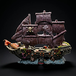 G106 Yosunlu Yelkenli Gemi 44x35 cm