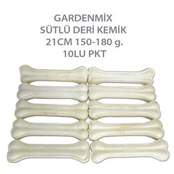 Gardenmix Sütlü Deri Kemik 21cm 150-180gr 10lu Paket 