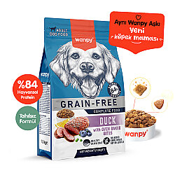 Wanpy Tahılsız Ördekli Yetişkin Köpek  Maması  1,5 Kg