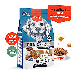 Wanpy Tahılsız Sığır etli Yetişkin Köpek  Maması  1,5 Kg