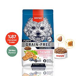 Wanpy Tahılsız Somon Yavru Köpek Maması  1,5Kg