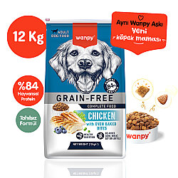 Wanpy Tahılsız Tavuklu Yetişkin Köpek Maması  12 Kg