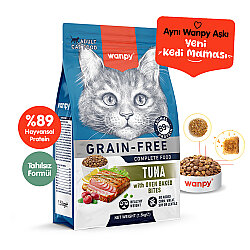Wanpy Tahılsız Ton Balıklı Yetişkin Kedi Maması  1,5 Kg